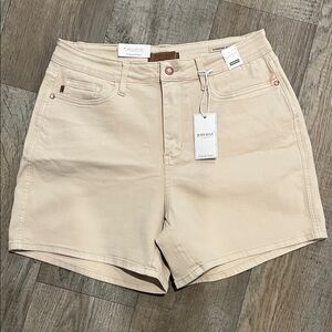 Judy Blue High Waist Khaki Shorts